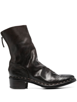 

60mm zip-up leather boots, Premiata 60mm zip-up leather boots