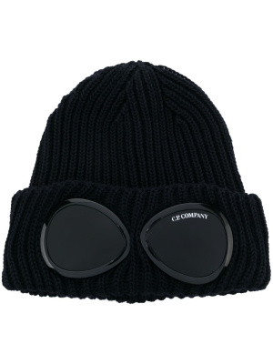 

Goggles-detail ribbed wool beanie, C.P. Company Goggles-detail ribbed wool beanie
