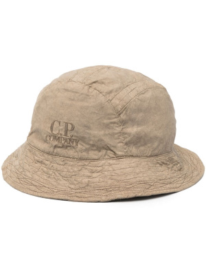 

Logo-embroidered cotton bucket hat, C.P. Company Logo-embroidered cotton bucket hat