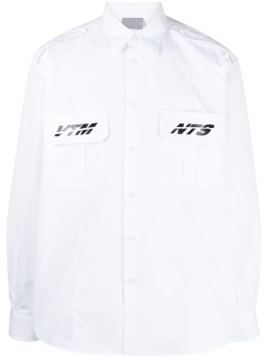

Logo patch-pocket shirt, VTMNTS Logo patch-pocket shirt
