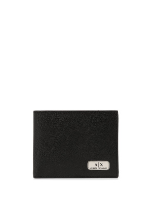 

Logo-plaque bifold wallet, Armani Exchange Logo-plaque bifold wallet