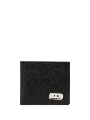 

Logo-patch bifold wallet, Armani Exchange Logo-patch bifold wallet