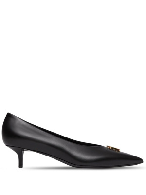 

TB logo-plaque pointed toe pumps, Burberry TB logo-plaque pointed toe pumps