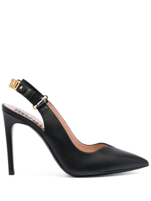 

Logo-plaque 105mm pumps, Moschino Logo-plaque 105mm pumps