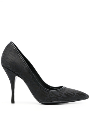 

Logo-pattern stiletto pumps, Moschino Logo-pattern stiletto pumps