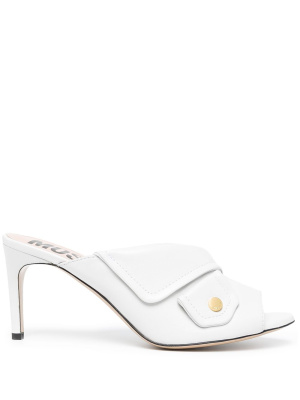 

Open-toe leather mules, Moschino Open-toe leather mules