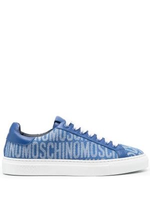 

Logo-pattern low-top sneakers, Moschino Logo-pattern low-top sneakers