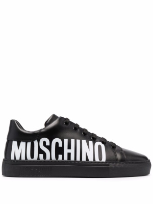 

Logo-print lace-up sneakers, Moschino Logo-print lace-up sneakers