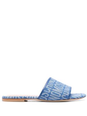 

Logo-pattern mules, Moschino Logo-pattern mules