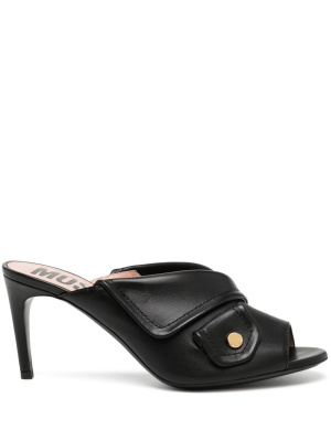 

Heeled leather mules, Moschino Heeled leather mules