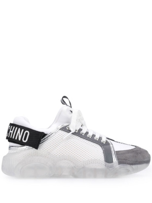 

Teddy suede-panel sneakers, Moschino Teddy suede-panel sneakers