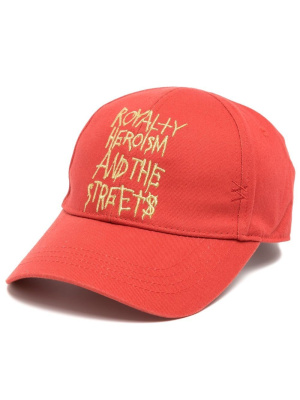 

Slogan-embroidered cotton cap, Ksubi Slogan-embroidered cotton cap