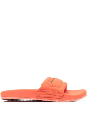 

Logo-patch slip-on slides, Heron Preston Logo-patch slip-on slides