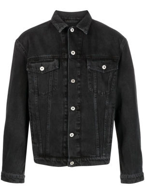 

Logo-patch denim jacket, Heron Preston Logo-patch denim jacket