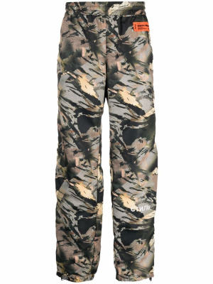 

Camouflage-print track pants, Heron Preston Camouflage-print track pants