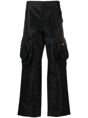 

Logo-patch cargo trousers, Heron Preston Logo-patch cargo trousers