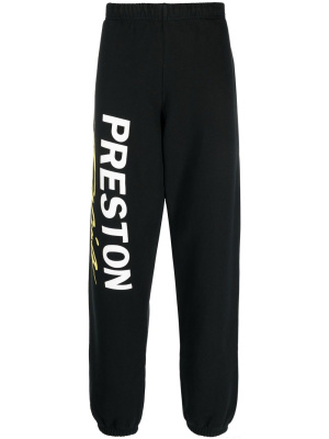 

Logo-print organic cotton track pants, Heron Preston Logo-print organic cotton track pants