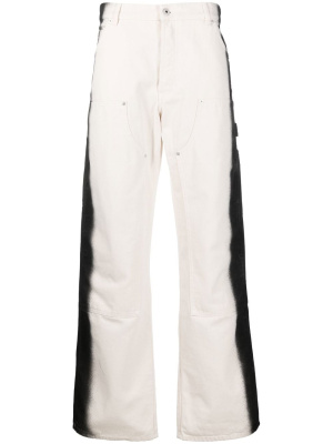 

Gradient-print wide-leg trousers, Heron Preston Gradient-print wide-leg trousers