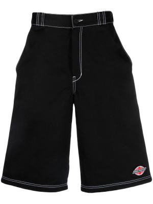 

Logo-embroidered knee-length shorts, Heron Preston Logo-embroidered knee-length shorts