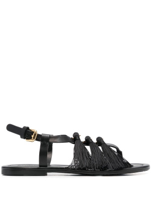 

Leather tassel-detail sandals, See by Chloé Leather tassel-detail sandals