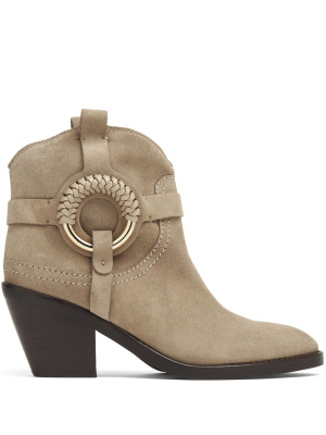 

Hana 75mm suede ankle boots, See by Chloé Hana 75mm suede ankle boots