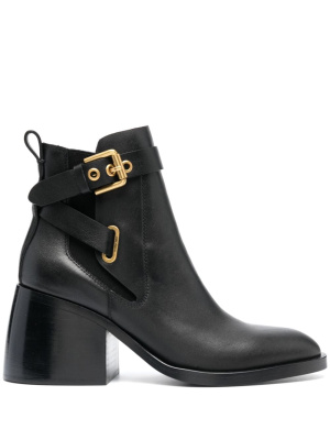 

Averi 75mm leather ankle boots, See by Chloé Averi 75mm leather ankle boots