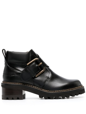 

Buckled leather boots, See by Chloé Buckled leather boots