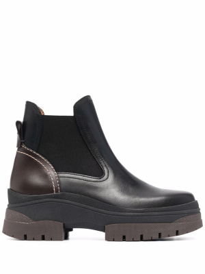 

Chunky leather Chelsea boots, See by Chloé Chunky leather Chelsea boots
