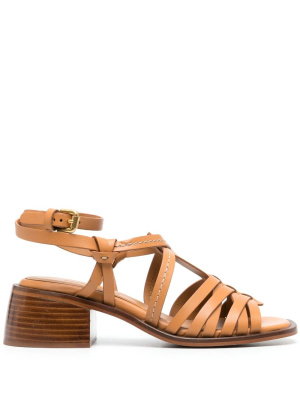 

Strappy 60mm leather sandals, See by Chloé Strappy 60mm leather sandals