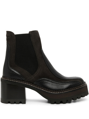 

Panelled leather Chelsea boots, See by Chloé Panelled leather Chelsea boots