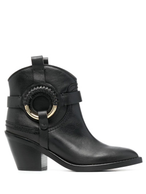 

Braided-ring ankle boots, See by Chloé Braided-ring ankle boots