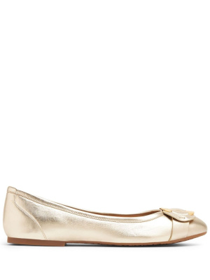 

Chany metallic-finish ballerinas, See by Chloé Chany metallic-finish ballerinas