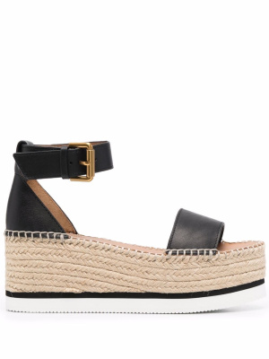 

Leather wedge espadrilles, See by Chloé Leather wedge espadrilles