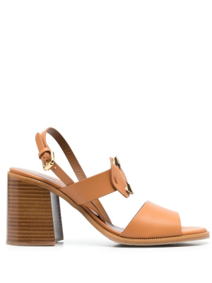 

Engraved-logo detail sandals, See by Chloé Engraved-logo detail sandals