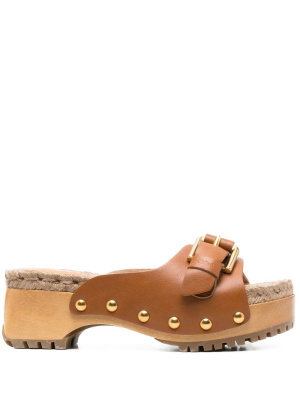

Buckle-fastening open-toe 70mm espadrilles, See by Chloé Buckle-fastening open-toe 70mm espadrilles