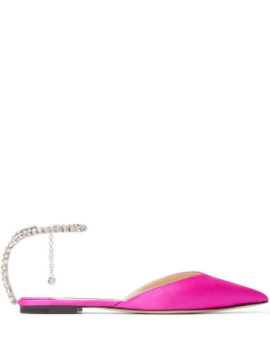 

Saeda crystal-embellished pumps, Jimmy Choo Saeda crystal-embellished pumps