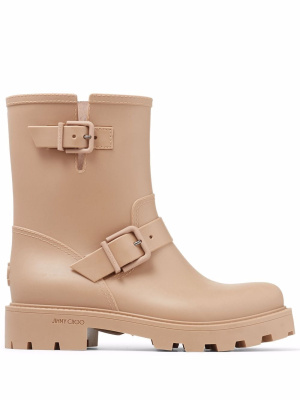 

Yael flat biodegradable rubber rain boots, Jimmy Choo Yael flat biodegradable rubber rain boots