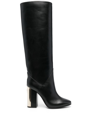 

Round-toe block-heel boots, Jimmy Choo Round-toe block-heel boots