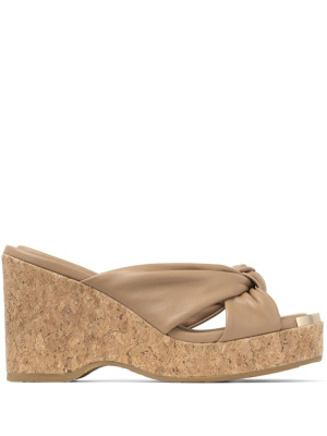 

Avenue 95mm wedge mules, Jimmy Choo Avenue 95mm wedge mules
