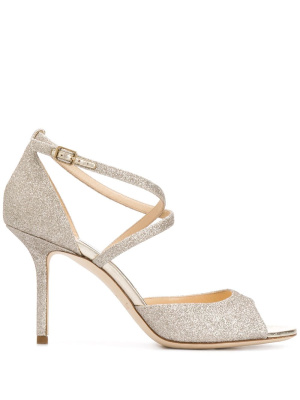 

Emsy 85mm glitter sandals, Jimmy Choo Emsy 85mm glitter sandals