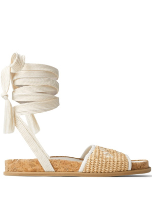 

Gal logo-print flat espadrilles, Jimmy Choo Gal logo-print flat espadrilles