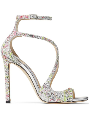 

Azia 110mm glitter sandals, Jimmy Choo Azia 110mm glitter sandals