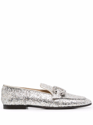 

Mani glitter loafers, Jimmy Choo Mani glitter loafers