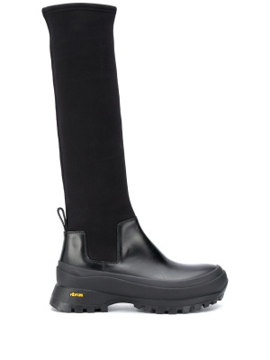 

Panelled-design knee-high boots, Jil Sander Panelled-design knee-high boots