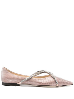 

Genevi leather ballerina shoes, Jimmy Choo Genevi leather ballerina shoes