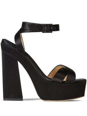 

140mm Gaia satin sandals, Jimmy Choo 140mm Gaia satin sandals