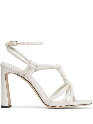 

Calypso braided 95mm sandals, Jimmy Choo Calypso braided 95mm sandals