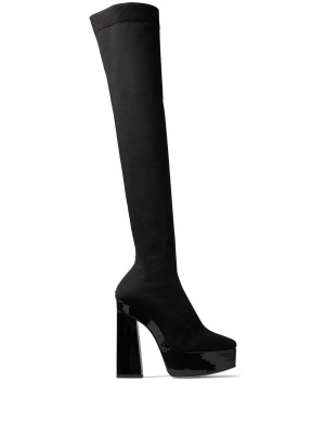 

Giome 140mm over-the-knee platform boots, Jimmy Choo Giome 140mm over-the-knee platform boots