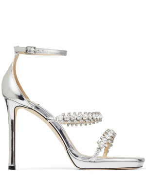 

Bing metallic 105mm sandals, Jimmy Choo Bing metallic 105mm sandals
