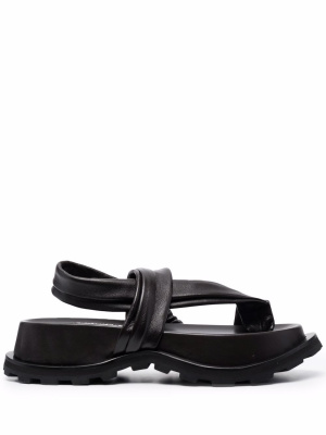 

Wraparound strap sandals, Jil Sander Wraparound strap sandals